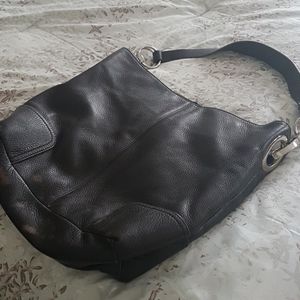 Brown leather purse